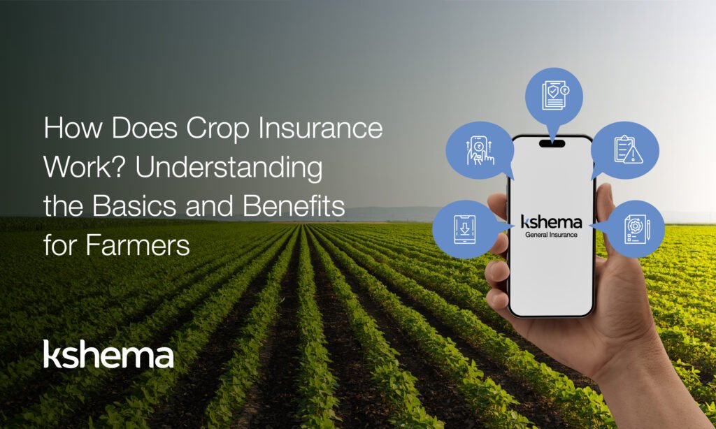 How Does Crop Insurance Work, Crop Insurance , An infographic showing the steps and benefits of crop insurance for Indian farmers, under the Kshema policy framework, Crop insurance, agriculture insurance,